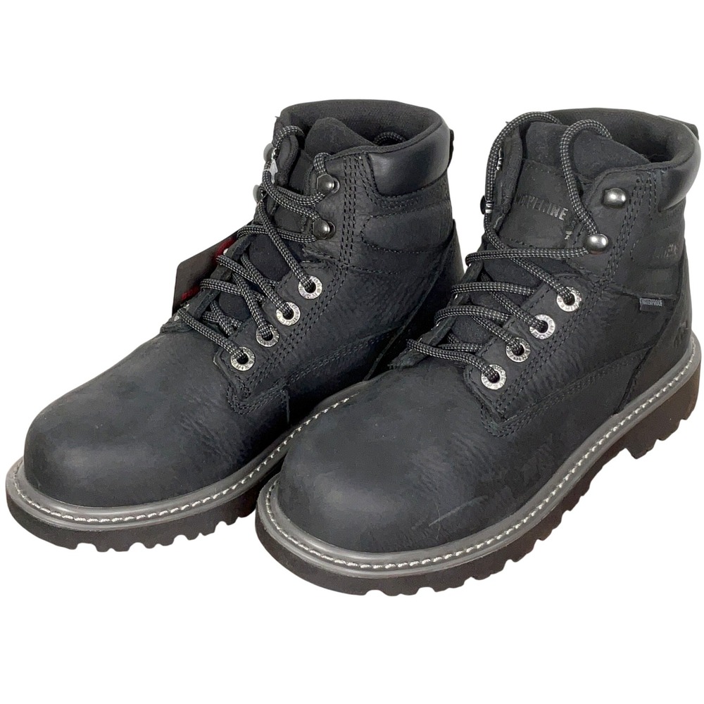 Wolverine‎ Boots Women 7W Black Waterproof Leather Work Construction W201153